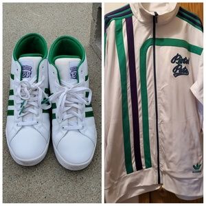 Adidas Pistol Pete Mid Shoes and Track Jacket